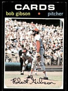 lot 89B image: Bob Gibson 1971 Topps #450 St. Louis Cardinals Baseball Card