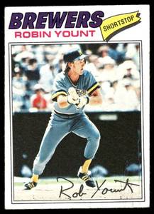 lot 94A image: Robin Yount 1977 Topps #635 Milwaukee Brewers Baseball Card