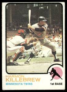 lot 95B image: Harmon Killebrew 1973 Topps #170 Minnesota Twins Baseball Card