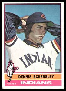 lot 99B image: Dennis Eckersley RC 1976 Topps #98 Cleveland Indians Baseball Card