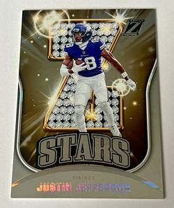 lot 84A image: Justin Jefferson 2023 Zenith Z-Stars #19 Minnesota Vikings Football Card