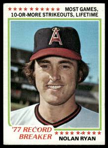 lot 101B image: Nolan Ryan 1978 Topps #6 California Angels Baseball Card
