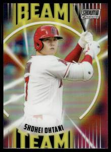 lot 117A image: Shohei Ohtani 2022 Stadium Club Chrome Beam Team #1 Los Angeles Angels Baseball Card