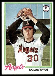 lot 118A image: Nolan Ryan 1978 Topps #400 California Angels Baseball Card