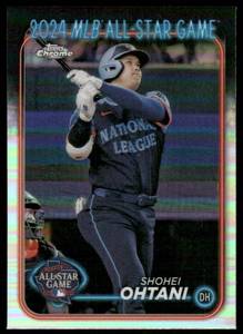 lot 140B image: Shohei Ohtani 2024 Topps Chrome Update 2024 All Star Game #ASGC-18 Los Angeles Dodgers Baseball Card