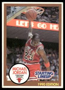 lot 13A image: Michael Jordan 1990 Kenner Starting Lineup # Chicago Bulls Basketball Card