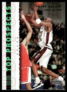 lot 53A image: Kobe Bryant RC 2003 UD Top Prospects #54 Lower Merion Bulldogs Basketball Card