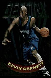 lot 59A image: Kevin Garnett 1997 Topps Destiny #D2 Minnesota Timberwolves Basketball Card