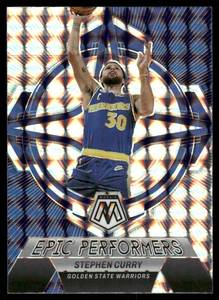 lot 125A image: Stephen Curry 2023 Mosaic Epic Performers #1 Golden State Warriors Basketball Card