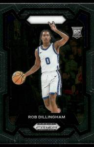 lot 125B image: Rob Dillingham RC 2024 Prizm Classic Draft Picks #6 Minnesota Timberwolves Basketball Card