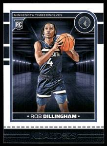 lot 127B image: Rob Dillingham RC 2024 Hoops #238 Minnesota Timberwolves Basketball Card