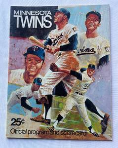 lot 16D image: Minnesota Twins 1970 Official Program and Scorecard - Vintage Baseball