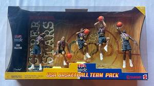 lot 23D image: USA Basketball Olympic Team Pack Figures - Vince Carter, Tim Dunca, Allan Houston, Jason Kidd, Kevin Garnett