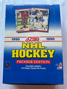 lot 47D image: 1990 Score NHL Hockey 36 Pack Box