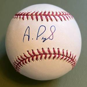 lot 10D image: Albert Pujols Signed Baseball Rawlings OMLB Selig Ball with COA