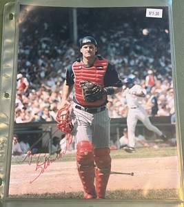lot 24C image: Terry Steinbach Signed 8x10 Minnesota Twins Baseball Photo