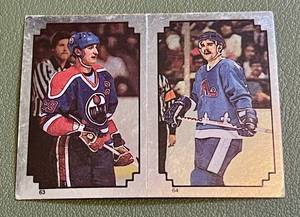 lot 129A image: Wayne Gretzky 1984 O-Pee Chee Sticker #63 Vintage Hockey Card