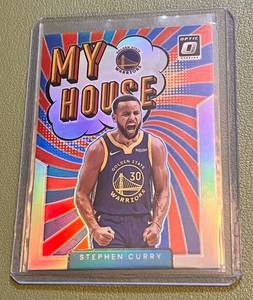 lot 180 image: Steph Curry 2022 Donruss Optic My House #3 Basketball Card