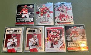 lot 181 image: Patrick Mahomes 7-Card Football Lot