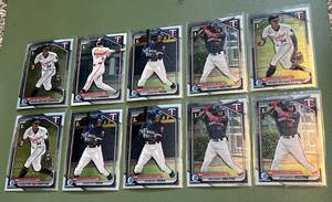 lot 183 image: Minnesota Twins 10-Card Prospect Lot Bowman 1st Chrome Baseball