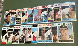 lot 186 image: 1964 Topps 20-Card Vintage Baseball Lot