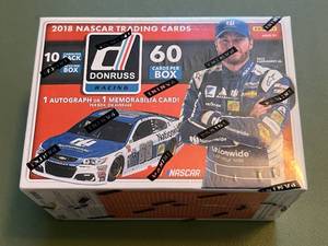 lot 195 image: 2018 Nascar Donruss Card Box