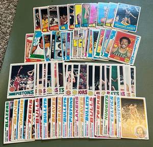 lot 192 image: Vintage Basketball 66-Card Lot 1972-1978