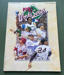 lot 82D image: 1987 World Series Official Program Minnesota Twins