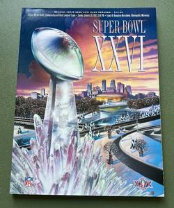 lot 83D image: Super Bowl XXVI 1992 Official Game Program Minneapolis Metrodome