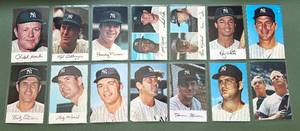 lot 99D image: 14 1970s New York Yankees Team Issued Post Cards Baseball