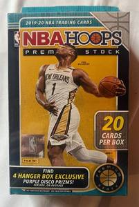 lot 202 image: 2019-20 NBA Hoops Premium Stock Basketball Hanger Card Box