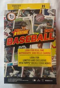 lot 203 image: 2023 Topps Heritage Baseball Hanger Card Box