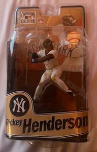 lot 212 image: Rickey Henderson MacFarlane New York Yankees Baseball Figure
