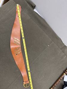 lot 20 image: Vintage Leather Guitar Strap