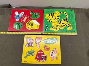 lot 21 image: Vintage Sifo Wooden Puzzle Lot