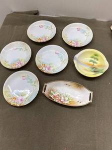 lot 35 image: Nippon Hand-Painted Porcelain Set