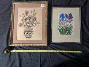 lot 110 image: Framed Floral Art Print