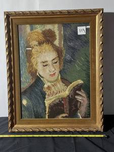 lot 119 image: Vintage Framed Needlepoint Art