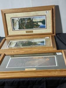 lot 124 image: Jim Hansel Framed Art Prints Set