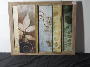 lot 128 image: Botanical Theme Framed Wall Art
