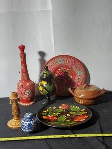 lot 168 image: Hand-Painted Assorted Decorative Items