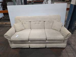 lot 244 image: Elegant Vintage Three-Seater Sofa
