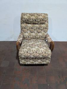 lot 260 image: Vintage Tapestry Rocking Armchair