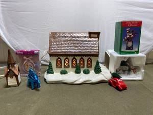 lot 374 image: Assorted Holiday Decorations Lot Disney, Kurt Adler & More
