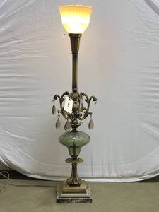 lot 203 image: Vintage Decorative Table Lamp with Marble Base