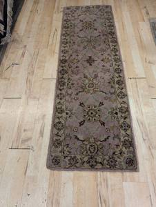 lot 227 image: Hand-Tufted Wool Runner Rug 2.6x8