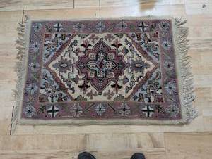 lot 228 image: Handwoven Intricate Pattern Rug