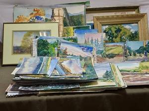 lot 426 image: Lot of Original Watercolor Landscapes