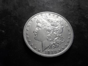 lot 6 image: 1880 O  Morgan Silver Dollar