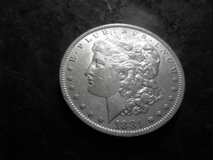 lot 8 image: 1881 O Morgan Silver Dollar